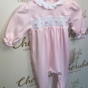 Amelia Smocked Babygrow