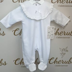 Unisex Baby Grow Frill Bib