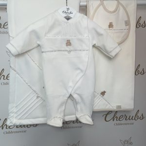 Cream 4 Piece Teddy Set
