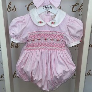 Polka Dot Pink Romper